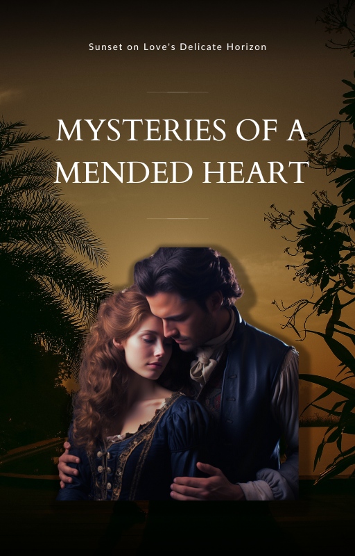 Audiobook cover of 'Mysteries of a Mended Heart' - a romance novel with a heartwarming love story